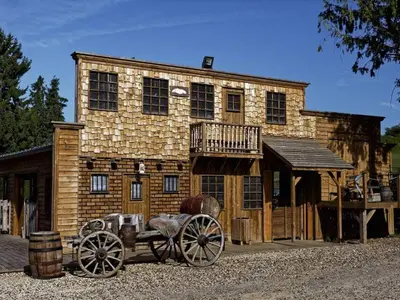 Plan de l'établissement Chariot de Pionnier avec Terrasse - Pour 5 personnes - API-1-52-1489