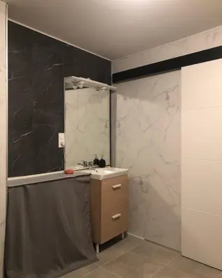 Salle de bains dans l'établissement Chez Nath House