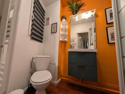 Salle de bains dans l'établissement Le 49 Leclerc