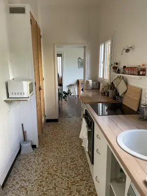 Cuisine ou kitchenette dans l'établissement Le cocon de la cathédrale