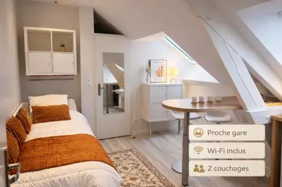 Cuisine ou kitchenette dans l'établissement Smart Studio