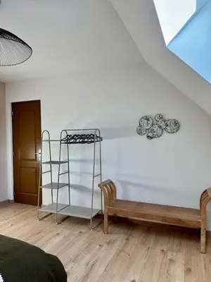 Un ou plusieurs lits dans un hébergement de l'établissement Appartement à Ohain