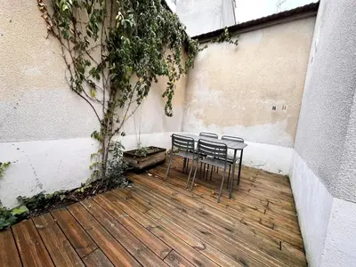 Balcon ou terrasse dans l'établissement Luton RDC avec terrasse calme proche centre ville