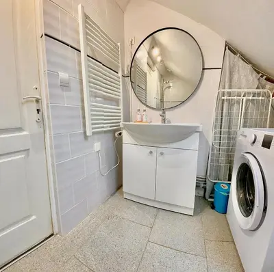 Salle de bains dans l'établissement T3 Cosy & Spacieux, Gare à 1min, Disneyland 15min
