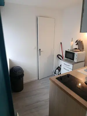 Cuisine ou kitchenette dans l'établissement Studio des Capucins 2