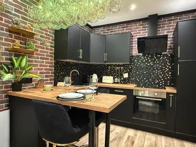 Cuisine ou kitchenette dans l'établissement L' échappée étoilée
