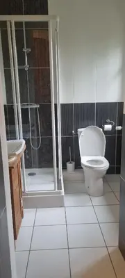Salle de bains dans l'établissement Manoir de la Gravière