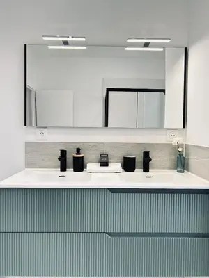 Cuisine ou kitchenette dans l'établissement 2 Vasnier F2 avec sauna proche caves de champagne