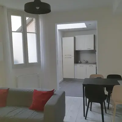 Cuisine ou kitchenette dans l'établissement Bon séjours