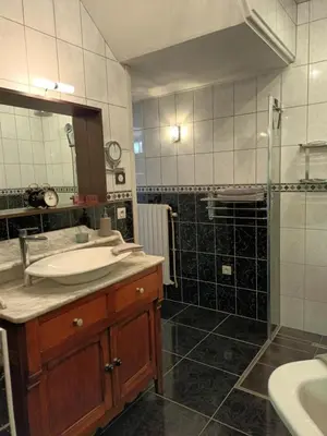 Salle de bains dans l'établissement Collines du Vermandois