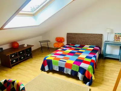 Un ou plusieurs lits dans un hébergement de l'établissement La maisonnette