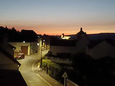 Lever ou coucher de soleil vu de la maison de vacances ou à proximité