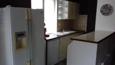 Cuisine ou kitchenette dans l'établissement Gîte de la Py