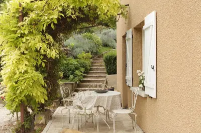 Jardin de l'établissement Au Coeur Des Vignes