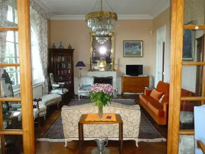 Coin salon dans l'établissement La chambre au Château