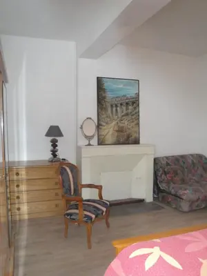 Coin salon dans l'établissement Appartement des Vieilles Halles