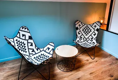 Coin salon dans l'établissement Le Ch'ti Champenois