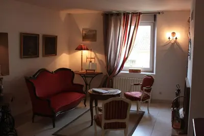 Coin salon dans l'établissement Gîte le St Vincent