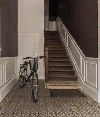 Vélo sur le terrain de l'établissement Gite 