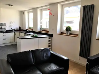 Cuisine ou kitchenette dans l'établissement Chambre d'hôte-abc