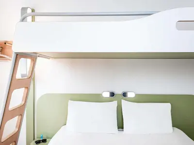 Un ou plusieurs lits dans un hébergement de l'établissement ibis budget Roye