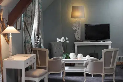 Télévision ou salle de divertissement dans l'établissement Chateau De Fere