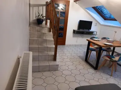 Télévision ou salle de divertissement dans l'établissement Gite Le Savart