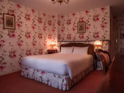 Un ou plusieurs lits dans un hébergement de l'établissement Château Des Bondons EI