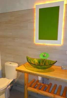 Salle de bains dans l'établissement Gîte aux Portes de l'Argonne