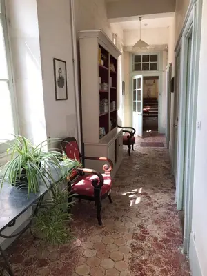 Coin salon dans l'établissement Chateau de Juvigny