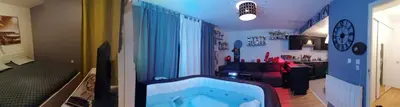 Télévision ou salle de divertissement dans l'établissement Joli Appartement Coquet