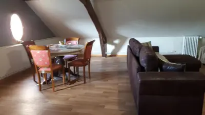 Coin salon dans l'établissement Chambre du Nouvion