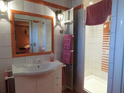 Salle de bains dans l'établissement Champagne Gilmaire-Etienne