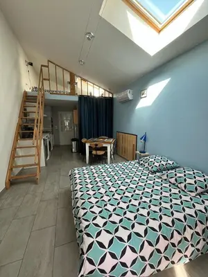 Un ou plusieurs lits dans un hébergement de l'établissement Cathy et Eric