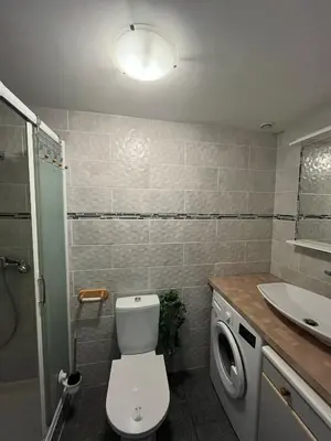 Salle de bains dans l'établissement Cathy et Eric