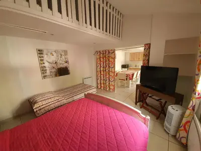Télévision ou salle de divertissement dans l'établissement Gîte François 1er