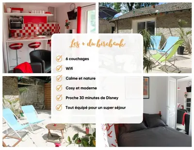 Terrasse ou espace extérieur de l'établissement Birchbank Cottage - Disney 30min