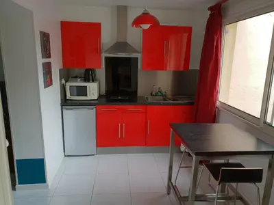 Cuisine ou kitchenette dans l'établissement Charmant Studio en Champagne - Sparkling-Life