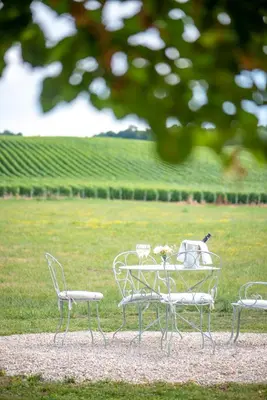 Jardin de l'établissement L' Ecrin des vignes