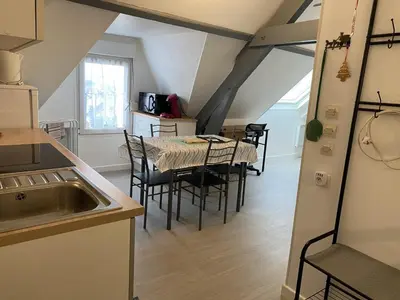 Cuisine ou kitchenette dans l'établissement Gites Plein Ciel