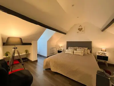 Un ou plusieurs lits dans un hébergement de l'établissement Villa Napoléon