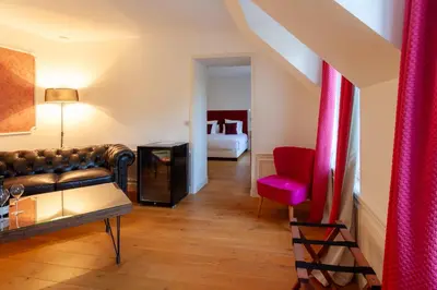 Coin salon dans l'établissement le clos des belvals