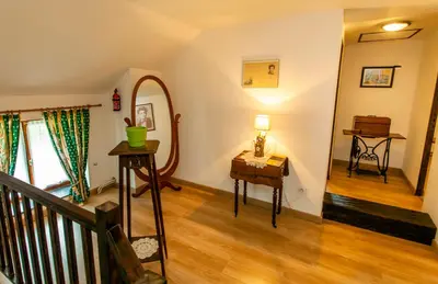 Coin salon dans l'établissement Gîte 