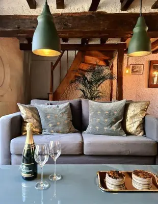 Coin salon dans l'établissement Maison Marcks Champagne
