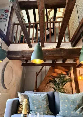 Coin salon dans l'établissement Maison Marcks Champagne