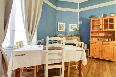 Cuisine ou kitchenette dans l'établissement La Grange en Champagne