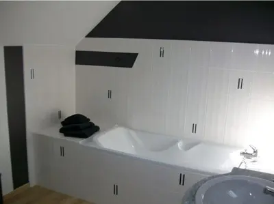 Salle de bains dans l'établissement Le Grand Gîte