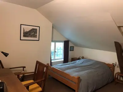 Un ou plusieurs lits dans un hébergement de l'établissement Chambre d'hôtes L'Ermite