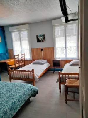 Un ou plusieurs lits dans un hébergement de l'établissement Le gibergeon