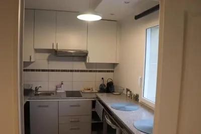 Cuisine ou kitchenette dans l'établissement STUDIO CENTRE VILLE COMPIÈGNE